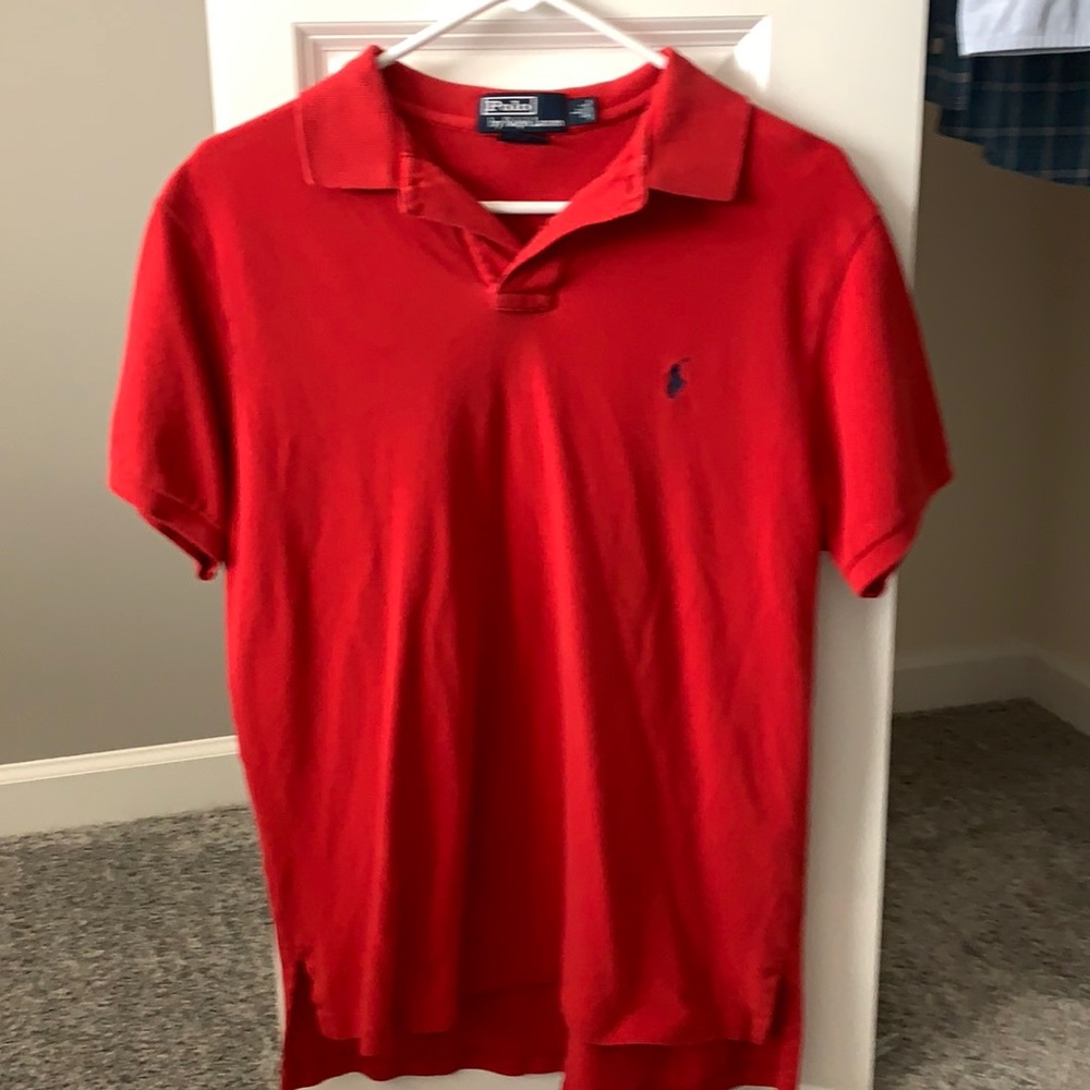 Men’s Polo T Shirt- Red